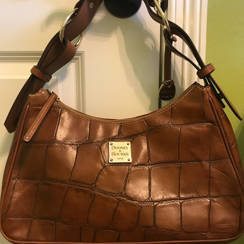 Dooney & Bourke Brown Leather Shoulder Bag